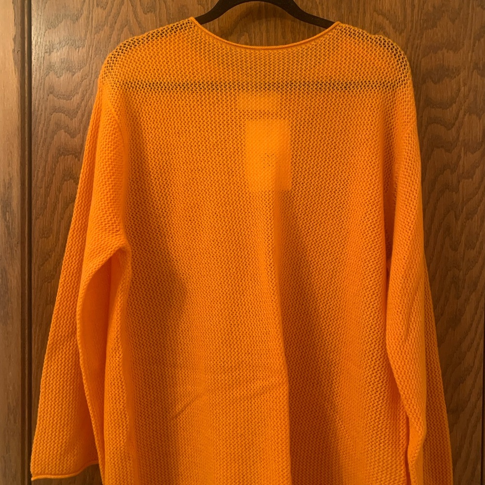 Lisa Yang cashmere apricot sweater NWT